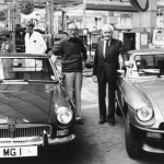 The men behind the machines: John Thornley and Syd Enever.