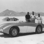 Pictured from left to right: Carrol Shelby, Roy Jackson-Moore and Donald Healey.