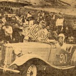 Hazel Hopkins Marble in her MG-TD in 1953.