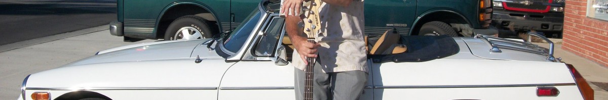 Alan Friedberg rocks with his daily driver, a 1977 MGB.