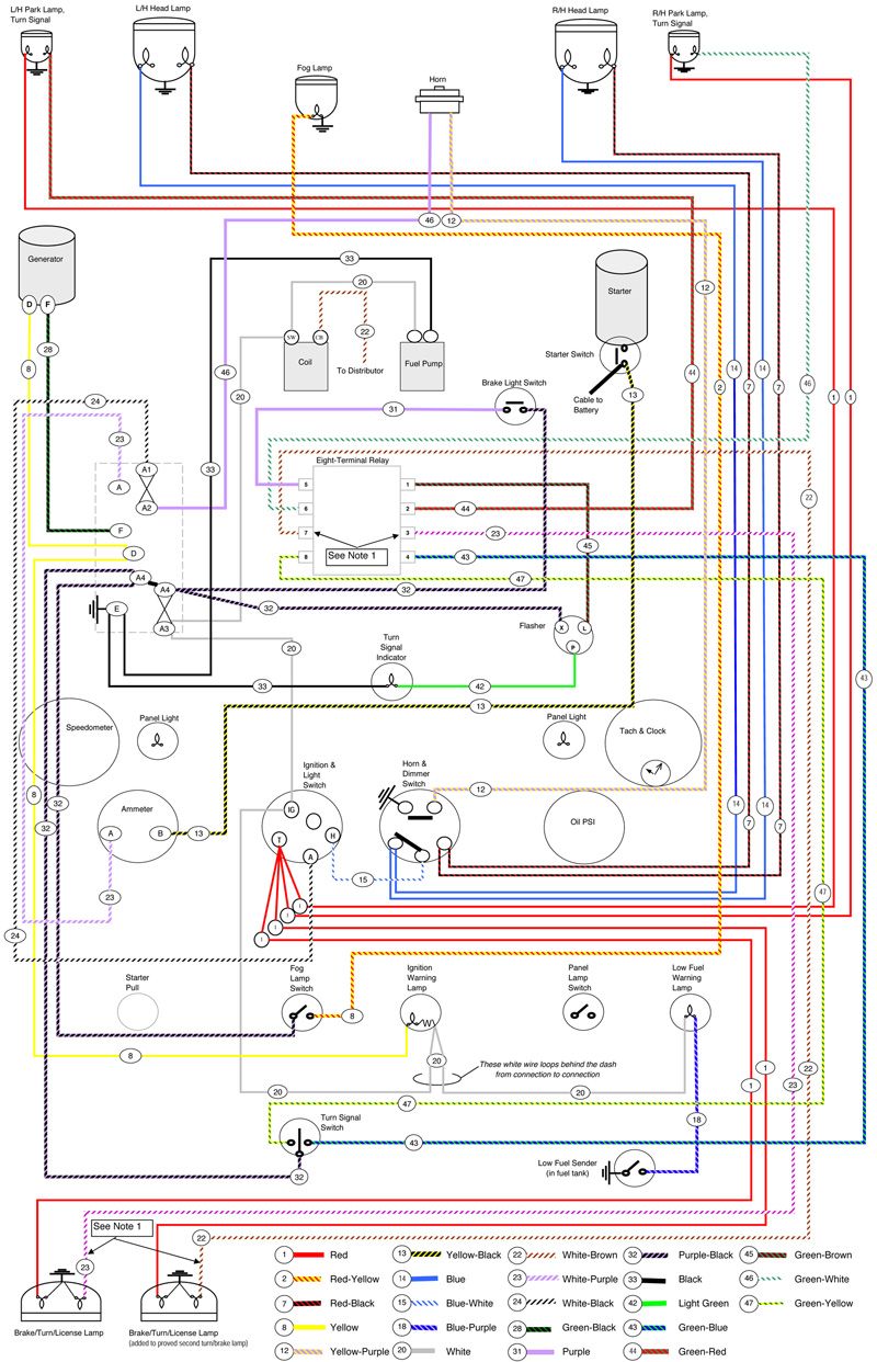 7f92 4 Post Universal Headlight Switch Wiring Diagram Wiring Resources