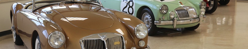 The Moss Motors "Rotating Car Show"