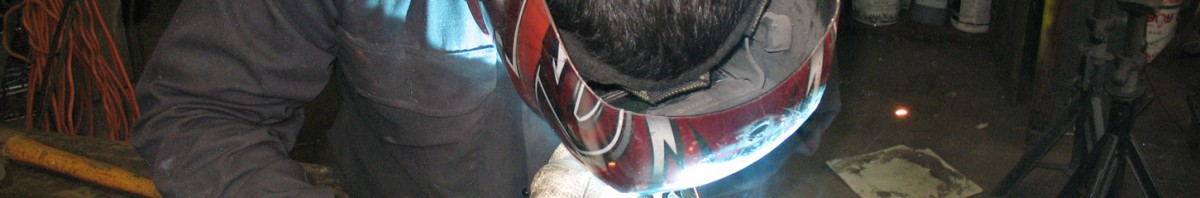 Cary Smith of Specialized Welding running a MIG bead.