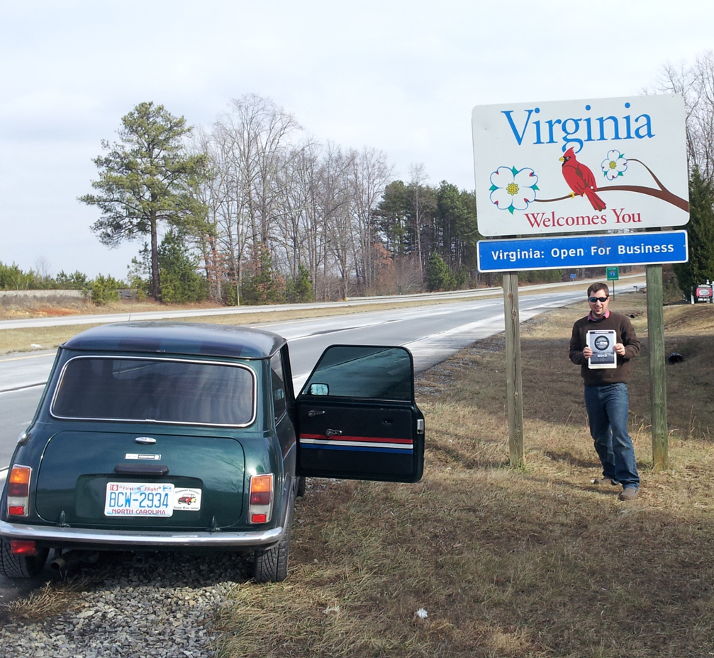 Has been great fun - exploring new areas of our state and side of the country. We have covered over 1200 Miles so far in 2 months! More states in sight on future trips! All hats go towards my Navigator - Co Pilot and road warrior - My Wife Mariya. – Justin Handy 1980 Mini Cooper Green - My red 1963 Mini should be out later this year !!