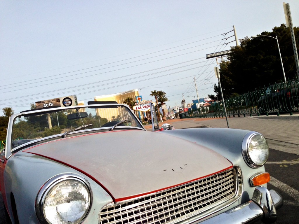 Thought I would share this photo. Big milestone drive for the Sprite, 60 miles. Hopefully I can get it panted this month. Oh, hope you don't mind I got you a billboard. –Bill Debevc
