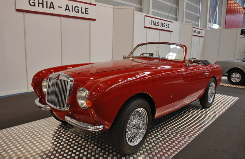 The Ghia-Aigle MG TD was a far more modern looking car than the square-rigged MG that it was based upon
