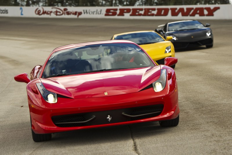 The stable at the Exotic Driving Experience features Aston-Martins, Ferraris, Porsches and Lamborghinis
