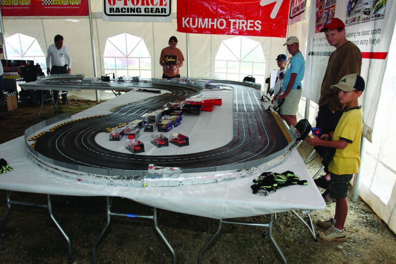 The guys from Slot Car Illustrated, B.R.M. Model Cars and the Race Place hosted a slot car shootout for anyone interested in giving it a try.