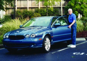 During the 2001 North American launch of the Jaguar X-Type in Atlanta, Mike Cook set out on one of the first test drives in the new car.