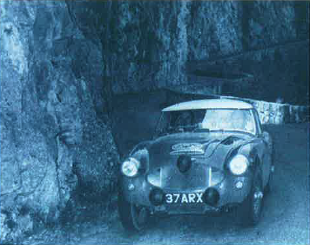 Donald Morley and brother Erie had many successful rally adventures. In 1962, the pair took the Tulip Rally class victory. Note the absence of driver’s headgear.