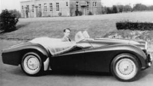 Triumph's first works endeavor was the ’54 Mille Miglia in this TR2. Ken Richardson finished 27th overall.