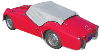 For short-term interior protection, this TR-3 is fitted with a handy cockpit cover in gray water-resistant material. This cover is inexpensive (less than $50) and easy to install, even in bad weather.