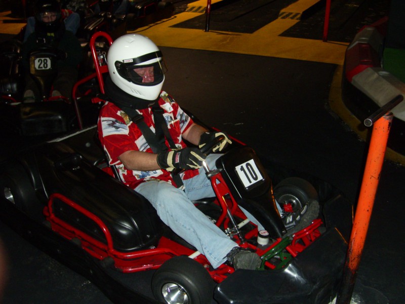 As a special club activity, the NJ MG car club held a special evening of go-cart racing at "Velocity 17" in NJ. It is indoors, with electric go-carts - that go pretty dang fast! Teams were made up from the members, and prizes given out.